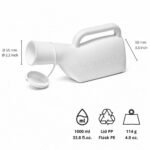 Wholesale 1000ml Male Urinal Bottle | Spill-Proof Portable Urinal | Charisti - Image 3
