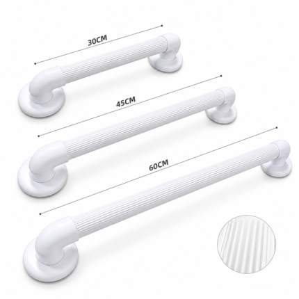 Wholesale ABS anti-slip bathroom grab bar with ribbed texture manufacturer Charisticare