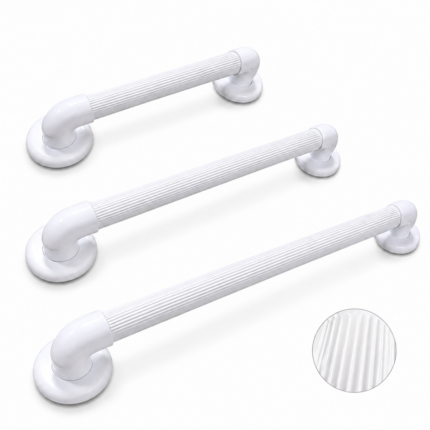 Wholesale ABS safety grab bar with anti-slip ribbed texture and PVC core manufacturer