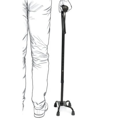 Wholesale Small Base Quad Cane Manufacturer with Adjustable Height