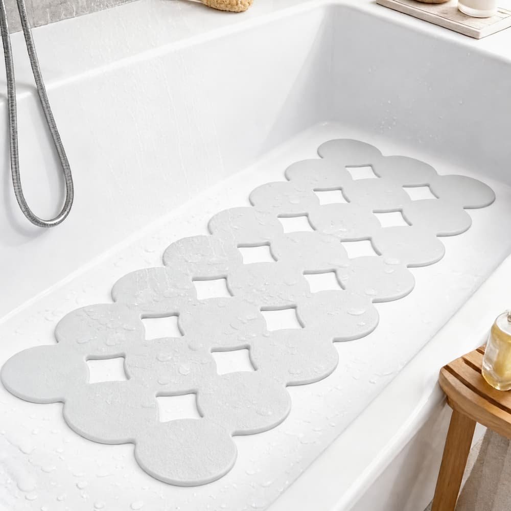 Natural Rubber Bathtub Mat 39x96cm Wholesale extra long natural rubber bathtub mat 39x96cm manufacturer
