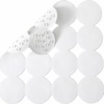 Non-slip rubber shower mat with strong suction cups for bathtub safety