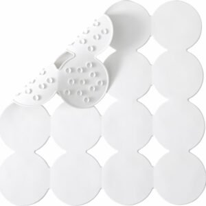 Non-slip rubber shower mat with strong suction cups for bathtub safety